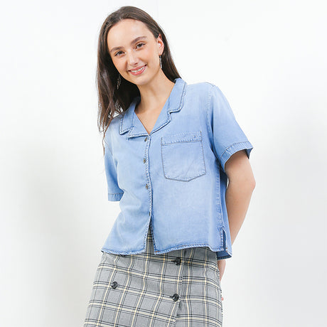 Hush Puppies Pakaian Wanita Denim Noralyn In Blue
