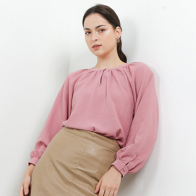Hush Puppies Pakaian Wanita Blouse Thivi In Pink
