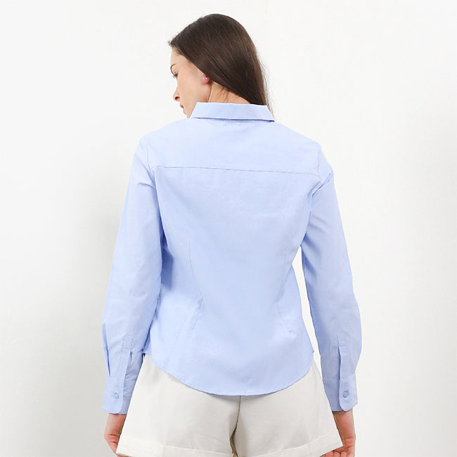 Hush Puppies Apparels Wanita Shirt Sontag In Light Blue