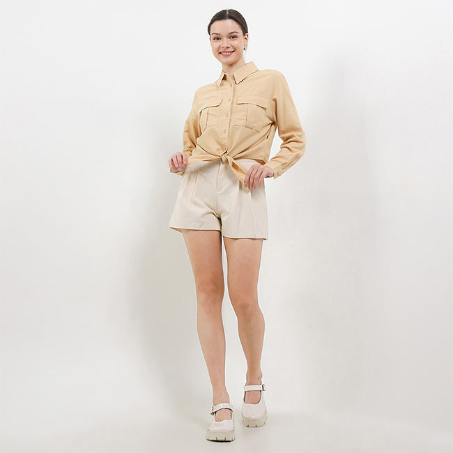 Hush Puppies Pakaian Wanita Shirt Clay In Khaki