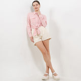 Hush Puppies Pakaian Wanita Shirt Clay In Pink