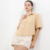 Hush Puppies Pakaian Wanita Shirt Lupita In Khaki