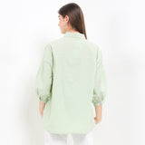 Hush Puppies Pakaian Wanita Shirt Clarity Puff In Sage