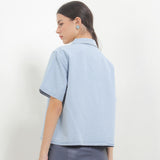Hush Puppies Pakaian Wanita Shirt Romansa In Light Blue