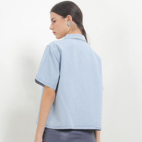 Hush Puppies Pakaian Wanita Shirt Romansa In Light Blue