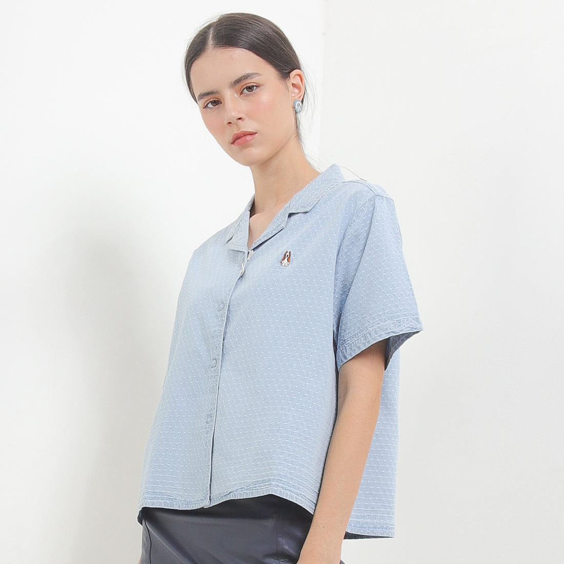 Hush Puppies Pakaian Wanita Shirt Romansa In Light Blue