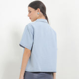 Hush Puppies Pakaian Wanita Shirt Romansa In Light Blue