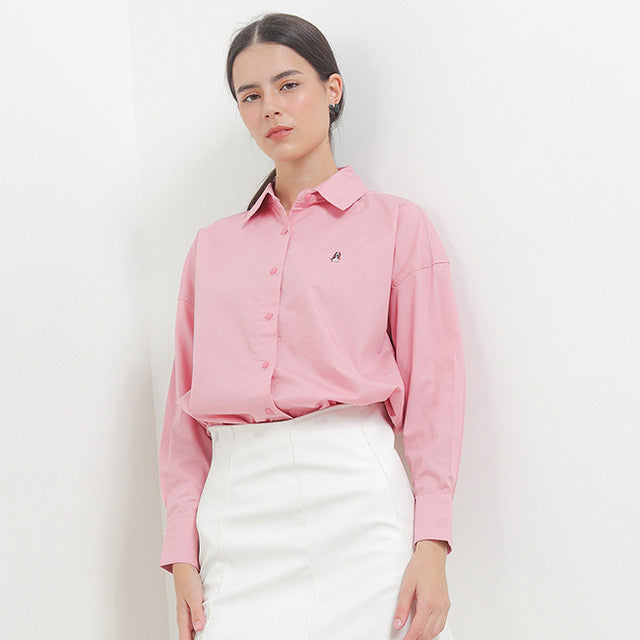 Hush Puppies Pakaian Wanita Shirt Letitia Solid In Dusty Pink