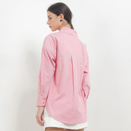 Hush Puppies Pakaian Wanita Shirt Letitia Solid In Dusty Pink