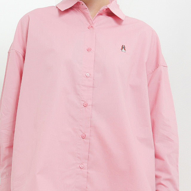 Hush Puppies Pakaian Wanita Shirt Letitia Solid In Dusty Pink