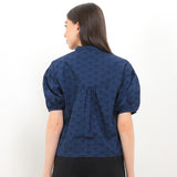 Hush Puppies Pakaian Wanita Shirt Cny Orienta In Navy