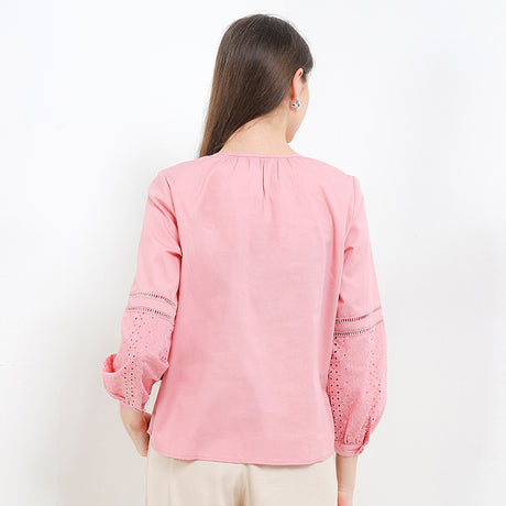 Hush Puppies Pakaian Wanita Blouse Kk Berrin Lbl In Pink