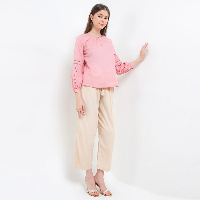 Hush Puppies Pakaian Wanita Blouse Kk Berrin Lbl In Pink