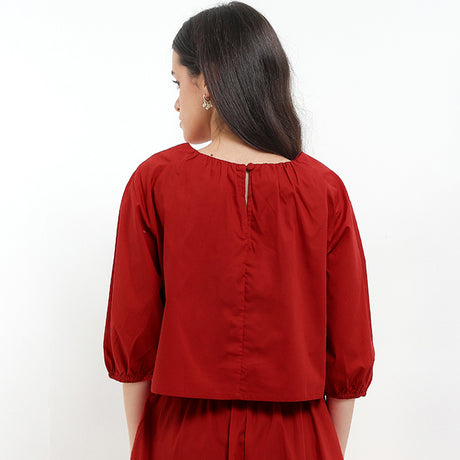 Hush Puppies Women Tops Cny Alegra Ss  In Red