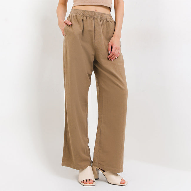 Hush Puppies Pakaian Wanita Long Pants Bria In Beige