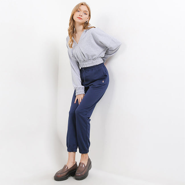 Hush Puppies Pakaian Pants Wanita Became In Navy