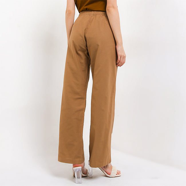 Hush Puppies Pakaian Wanita Long Pants Caspia In Khaki