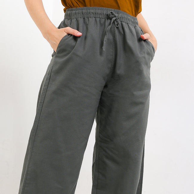 Hush Puppies Pakaian Wanita Long Pants Caspia In Olive