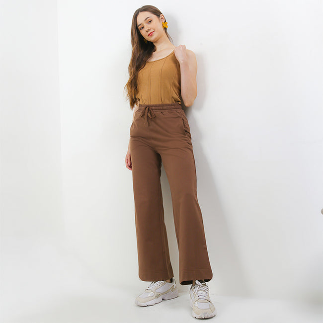 Hush Puppies Pakaian Wanita Pants Flipper In Brown