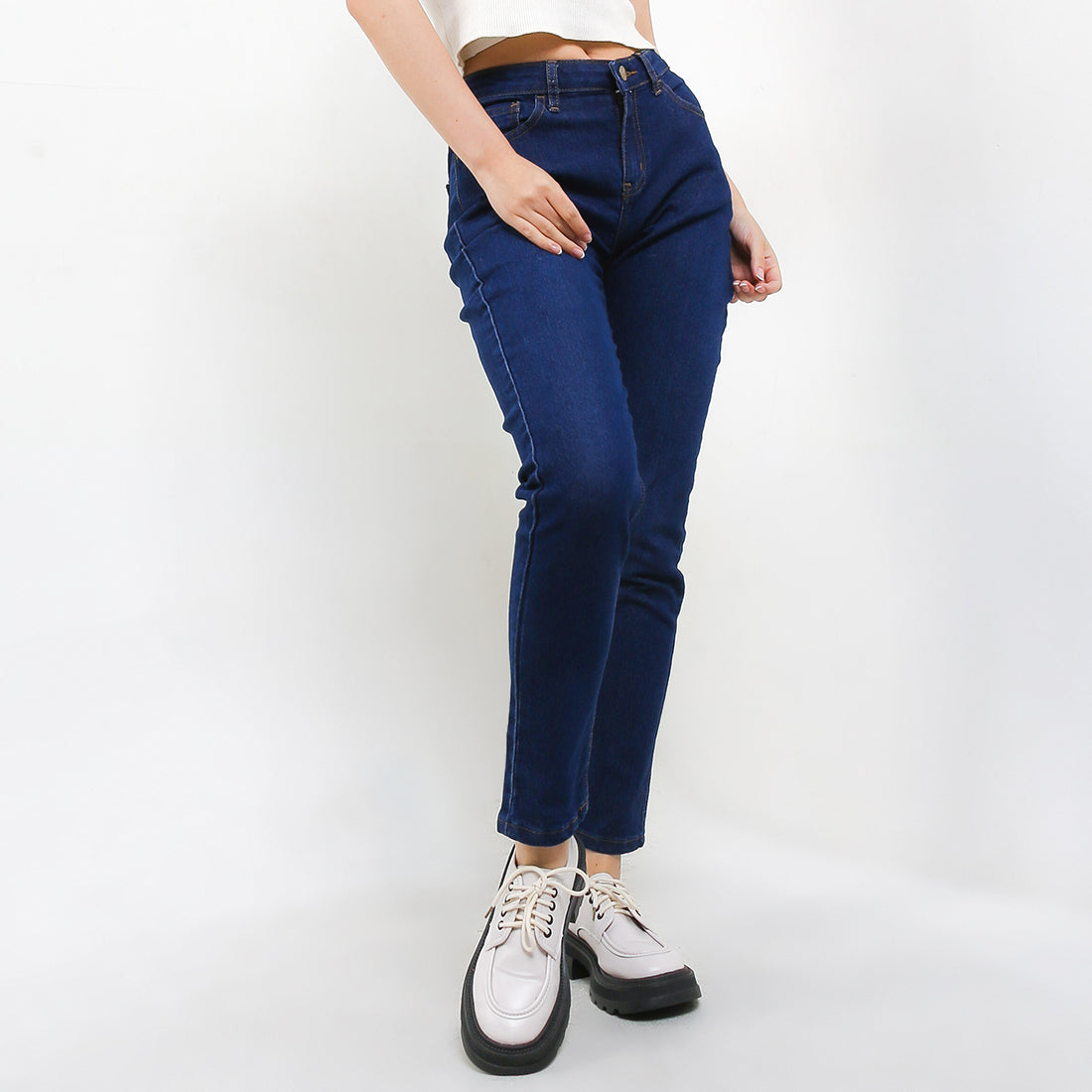 2/3y】HELLO LUPO Jeans Blue denim HELLO LUPO navy blue denim 2-3y