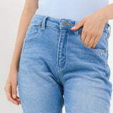 Hush Puppies Pakaian Wanita Long Pants Hania In Medium Blue
