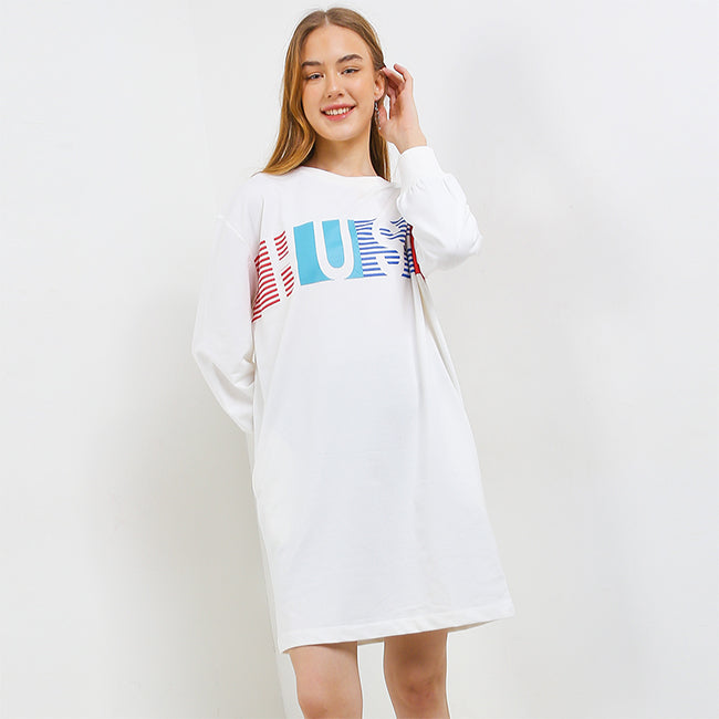 Hush Puppies Pakaian Dress Wanita Zeke In White