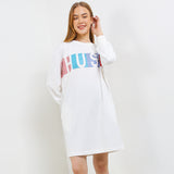 Hush Puppies Pakaian Dress Wanita Zeke In White