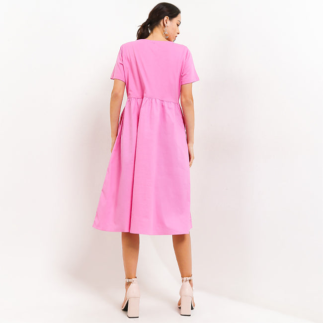 Hush Puppies Pakaian Dress Wanita Miona In Pink