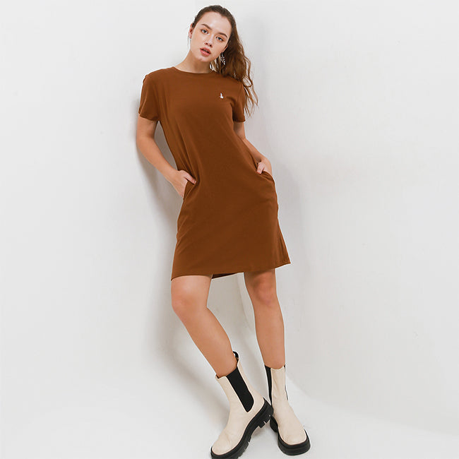 Hush Puppies Pakaian Dress Wanita Caydee In Brown