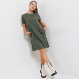 Hush Puppies Pakaian Dress Wanita Caydee In Olive