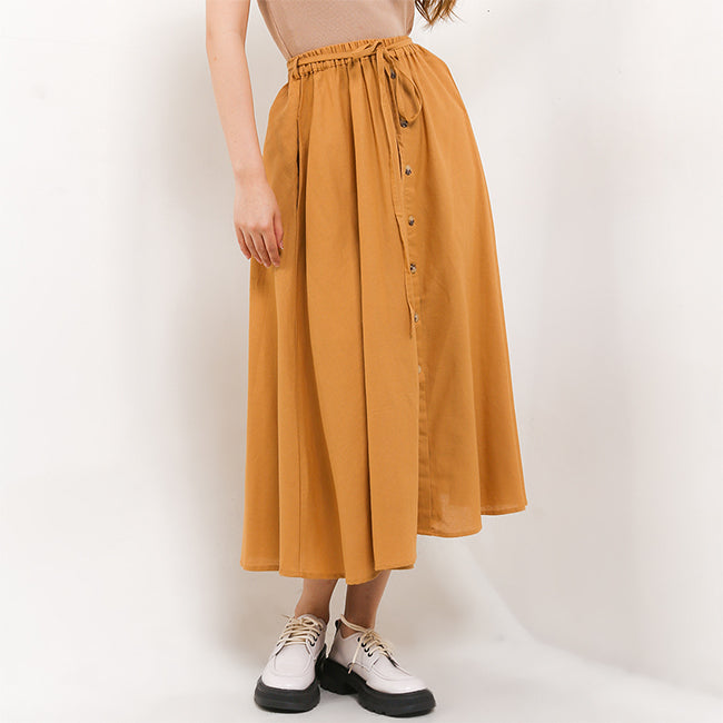Hush Puppies Pakaian Wanita Skirt Shanelle In Mustard