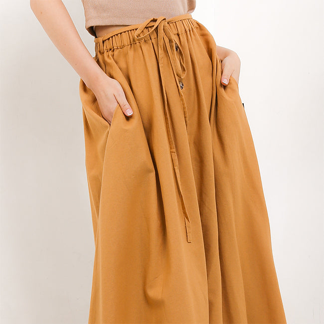 Hush Puppies Pakaian Wanita Skirt Shanelle In Mustard