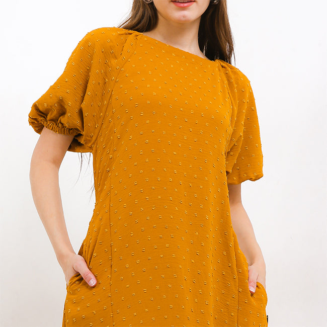 Hush Puppies Pakaian Wanita Dress Keysa In Mustard