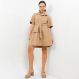 Hush Puppies Pakaian Wanita Dress Gwenda In Beige