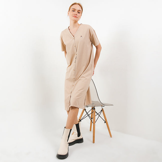 Hush Puppies Pakaian Wanita Dress Neila In Beige