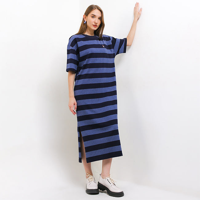 Hush Puppies Pakaian Dress Wanita Primavera In Blue