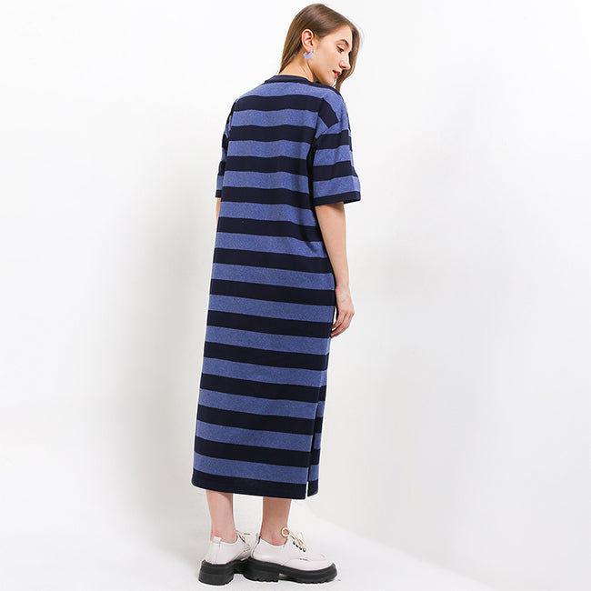 Hush Puppies Pakaian Dress Wanita Primavera In Blue