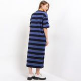Hush Puppies Pakaian Dress Wanita Primavera In Blue