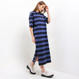 Hush Puppies Pakaian Dress Wanita Primavera In Blue