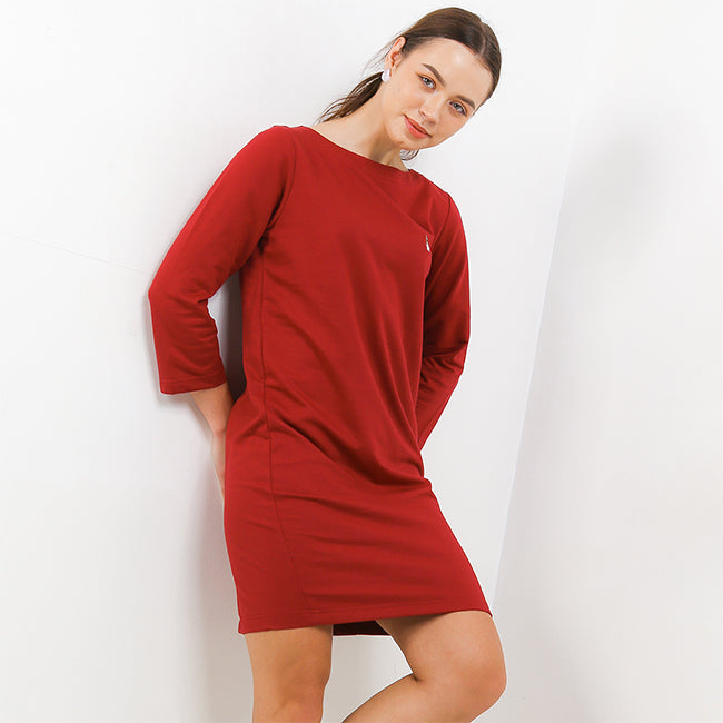 Hush Puppies Pakaian Wanita Dress Relia In Maroon