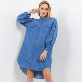 Hush Puppies Pakaian Wanita Dress Andara In Medium Blue