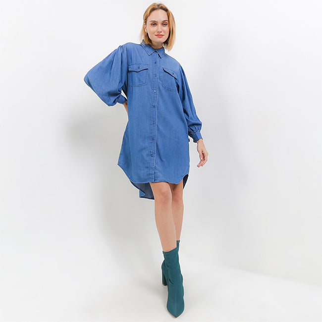 Hush Puppies Pakaian Wanita Dress Andara In Medium Blue