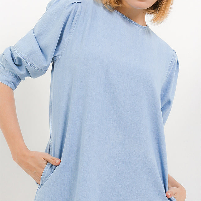 Hush Puppies Pakaian Wanita Dress Camaroon In Light Blue