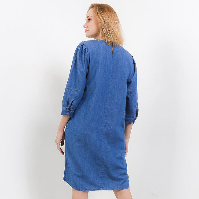 Hush Puppies Pakaian Wanita Dress Camaroon In Medium Blue