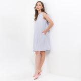 Hush Puppies Pakaian Wanita Dress Dc Hilja In Blue