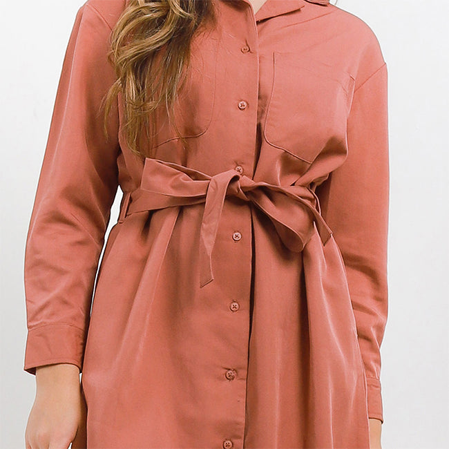 Hush Puppies Pakaian Wanita Dress Lucuma In Dusty Pink