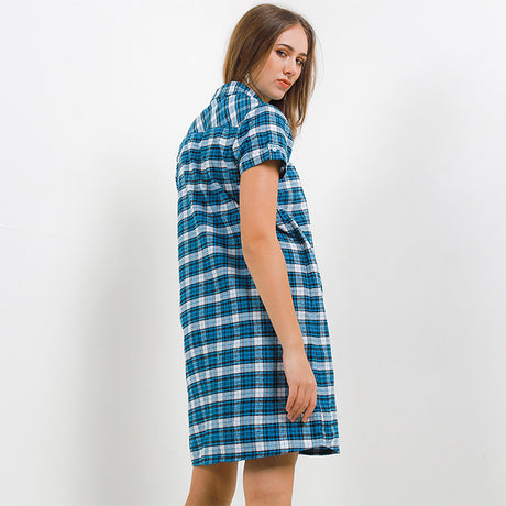 Hush Puppies Pakaian Wanita Dress Veseo In Blue