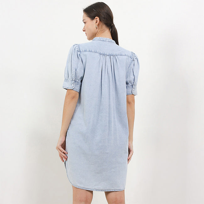 Hush Puppies Pakaian Wanita Dress Medyasi In Light Blue