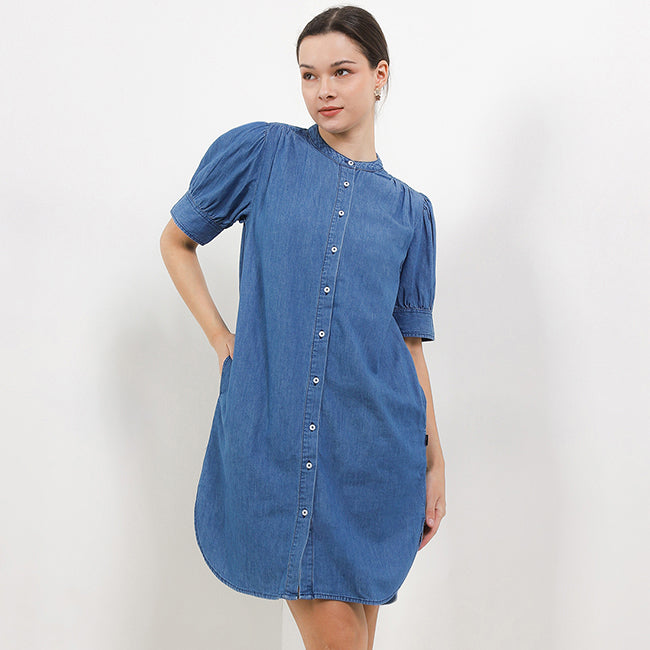 Hush Puppies Pakaian Wanita Dress Medyasi In Blue