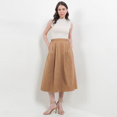 Hush Puppies Pakaian Wanita Skirt Aksana In Camel